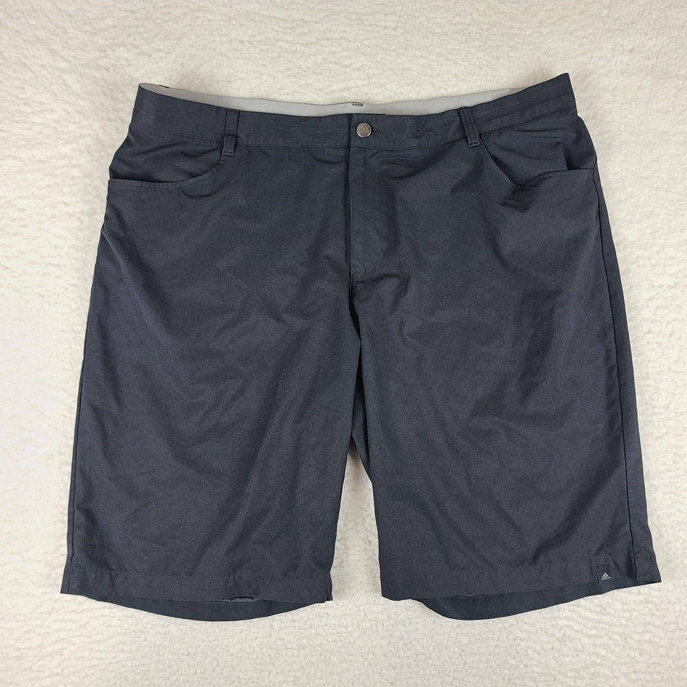 Adidas Shorts Mens 40 Black 10" Inseam Casual‎ Chino Performance Golf *